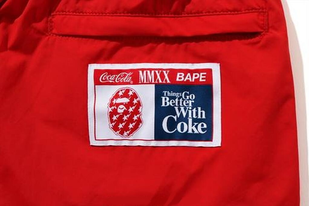 Спортивные шорты BAPE x Coca Cola Shorts Red