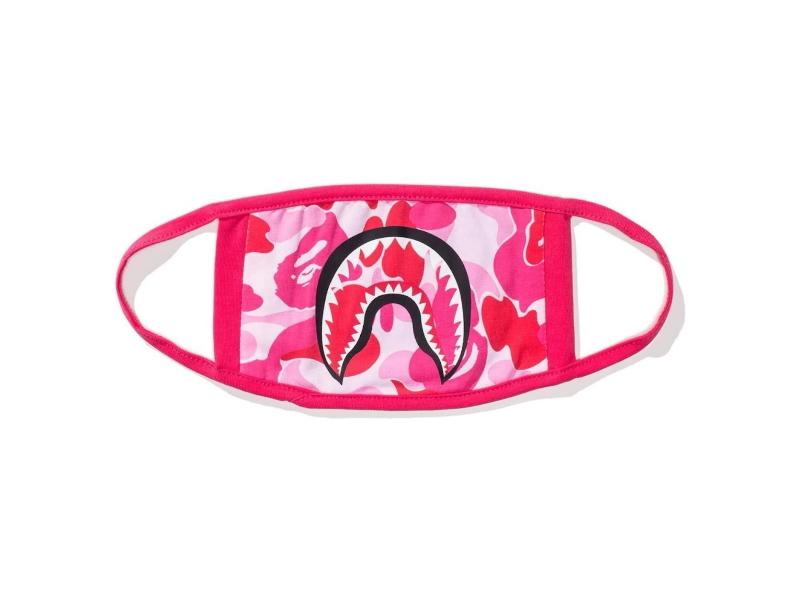 Маска BAPE ABC Camo Shark Mask Pink