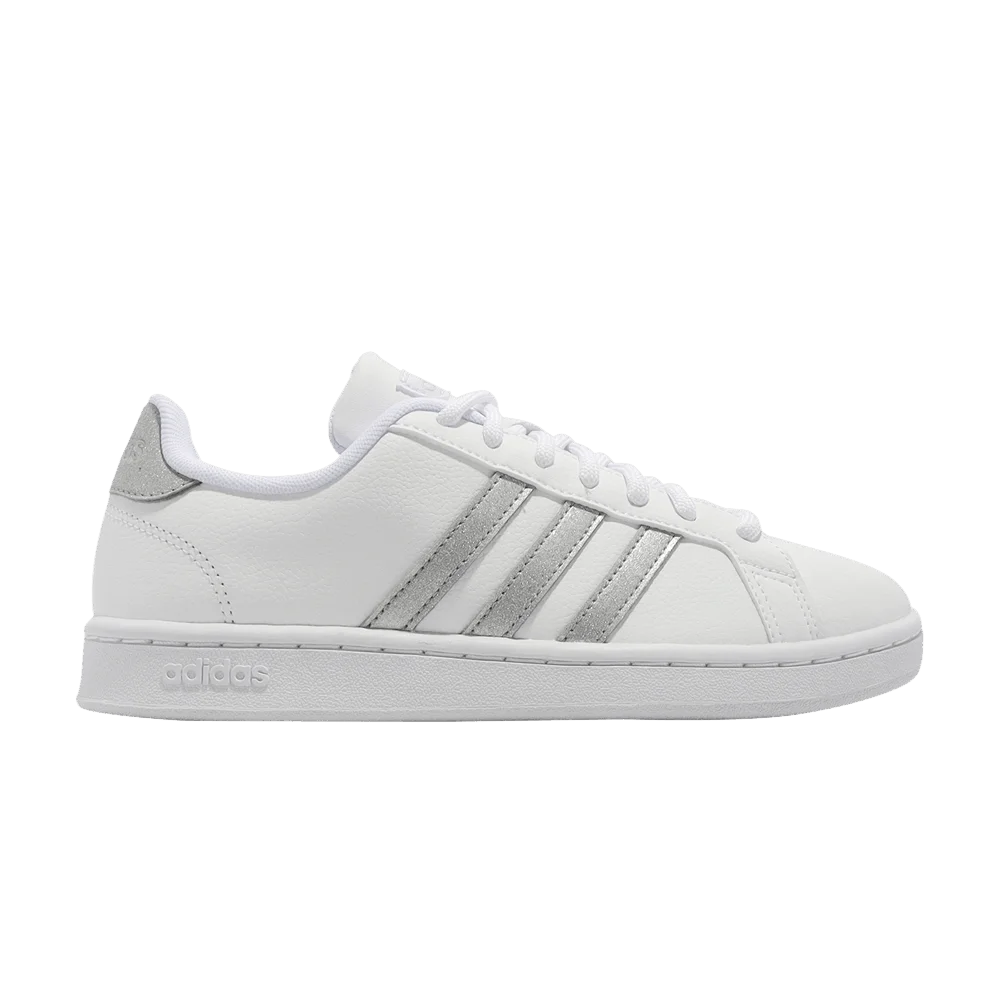 Кроссовки Adidas Grand Court 'White Silver Metallic'