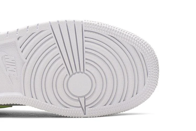 Кроссовки Air Jordan 1 Low GS 'White Neon'