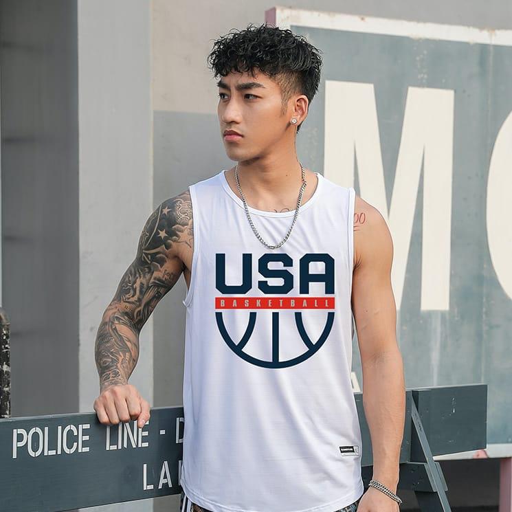 Спортивная майка Ehot USA White Jersey
