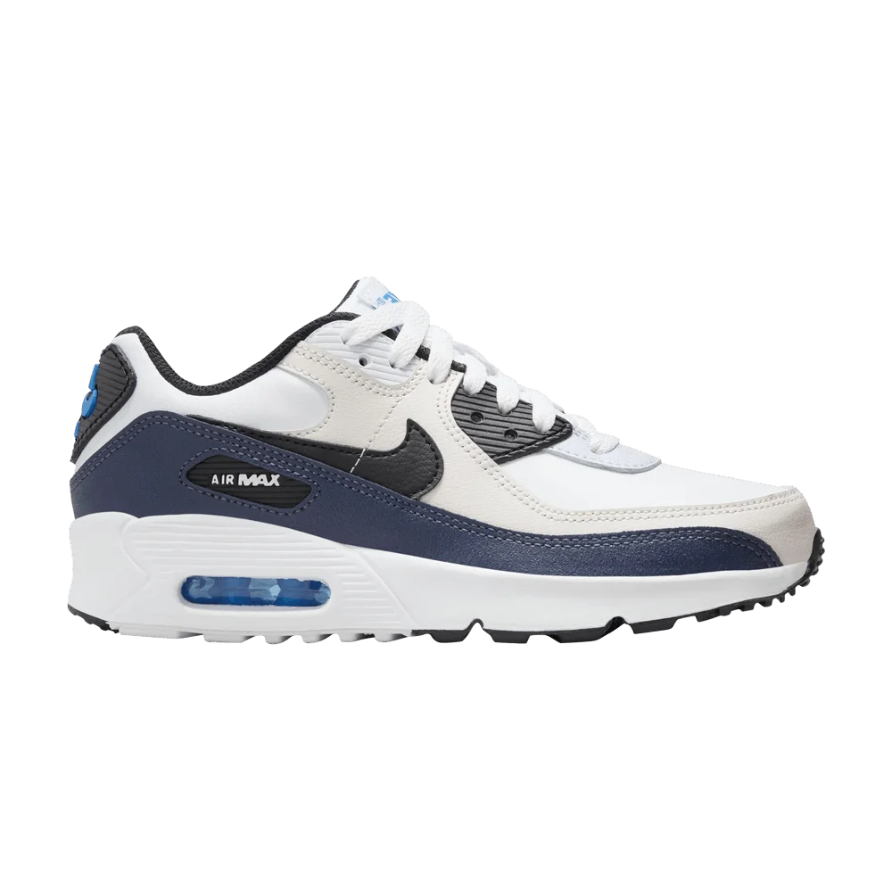 Krossovki-Nike-Air-Max-90-Leather-GS-Phantom-Thunder-Blue