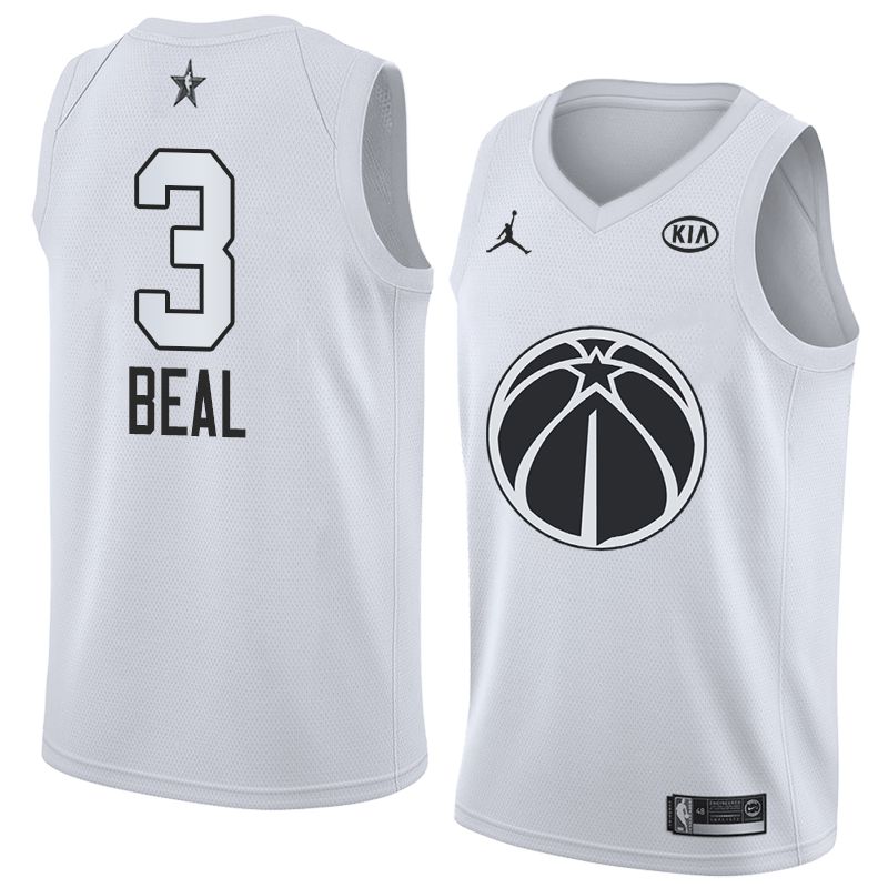 Баскетбольная джерси 2018 All-Star Wizards Bradley Beal #3 White Swingman Jersey