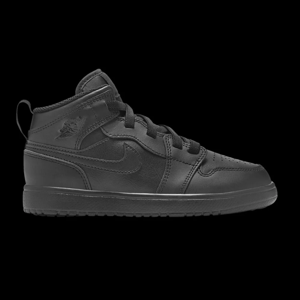 Krossovki-Air-Jordan-1-Mid-ALT-PS-Triple-Black