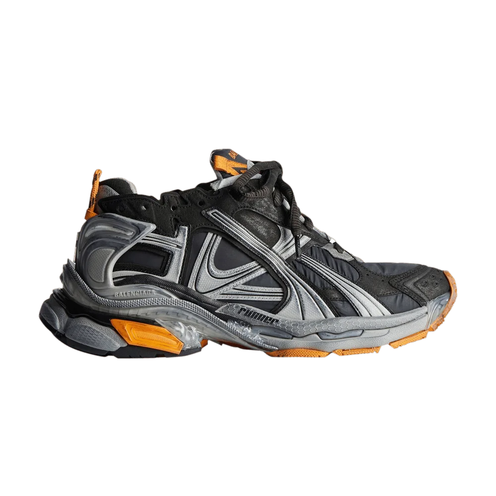 Кроссовки Balenciaga Runner Sneaker 'Worn-Out - Black Fluo Orange'