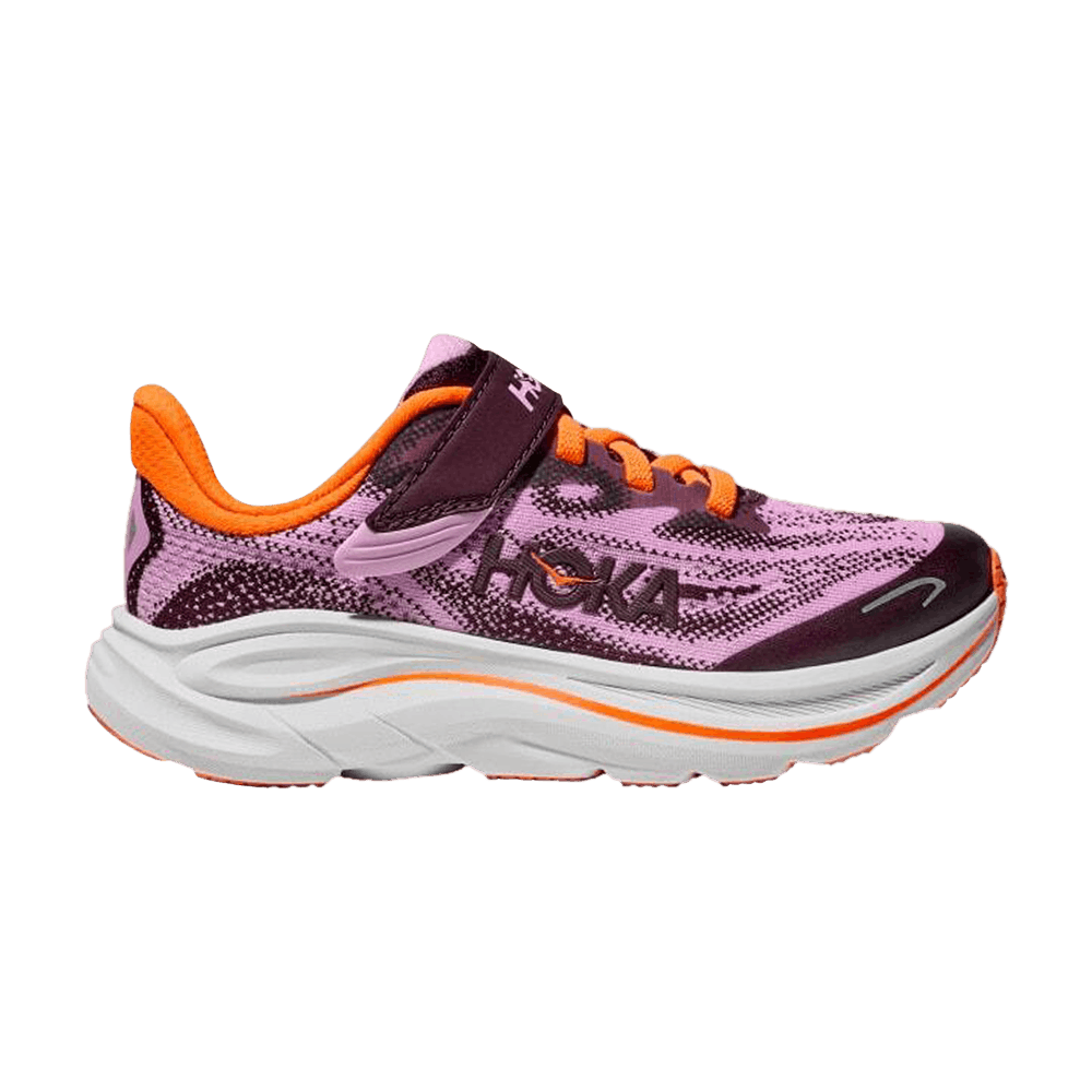 Кроссовки HOKA Clifton 10 Little Kids 'Flower Nectar Cosmic Grey'