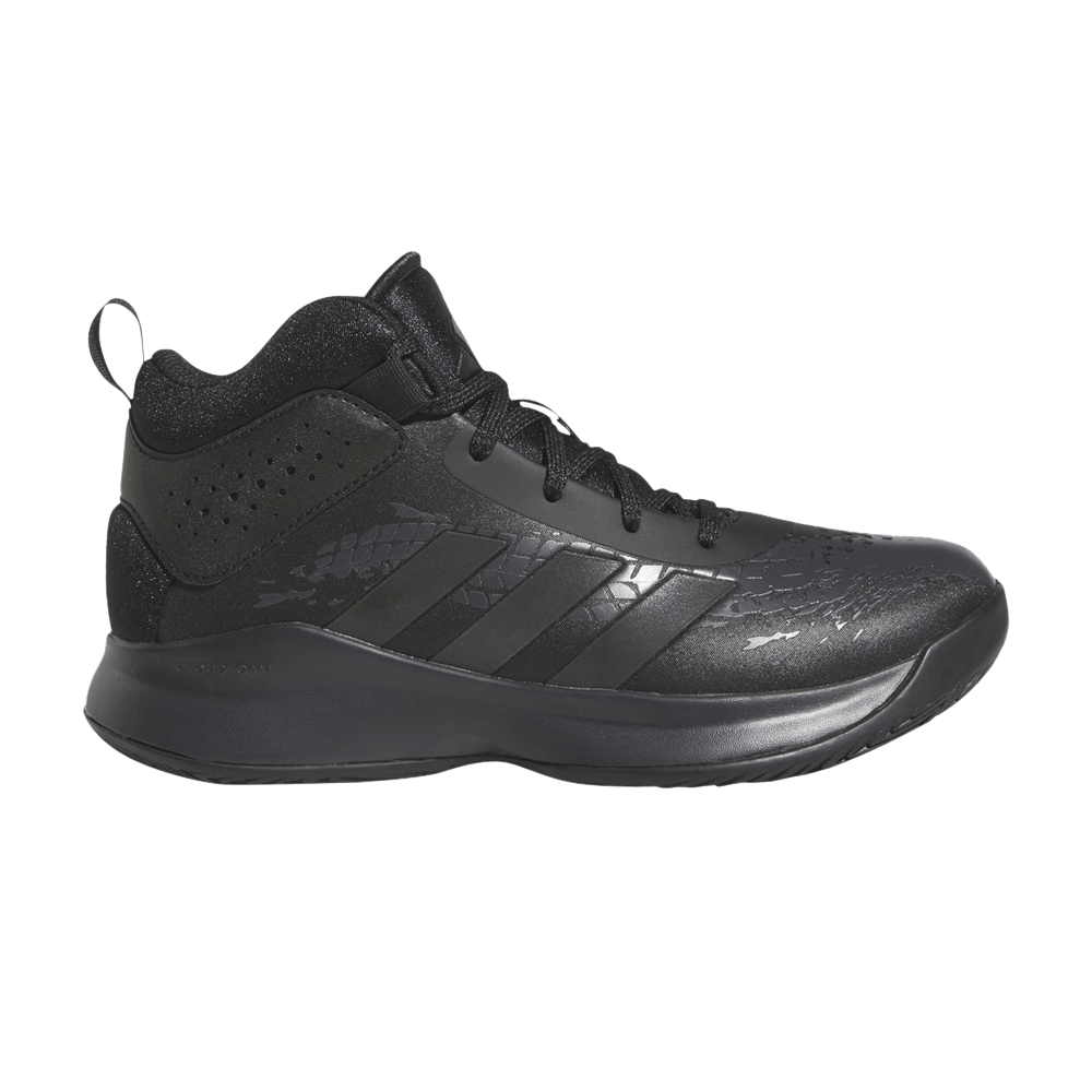 Кроссовки Adidas Cross 'Em Up 5 Wide J 'Black Carbon'