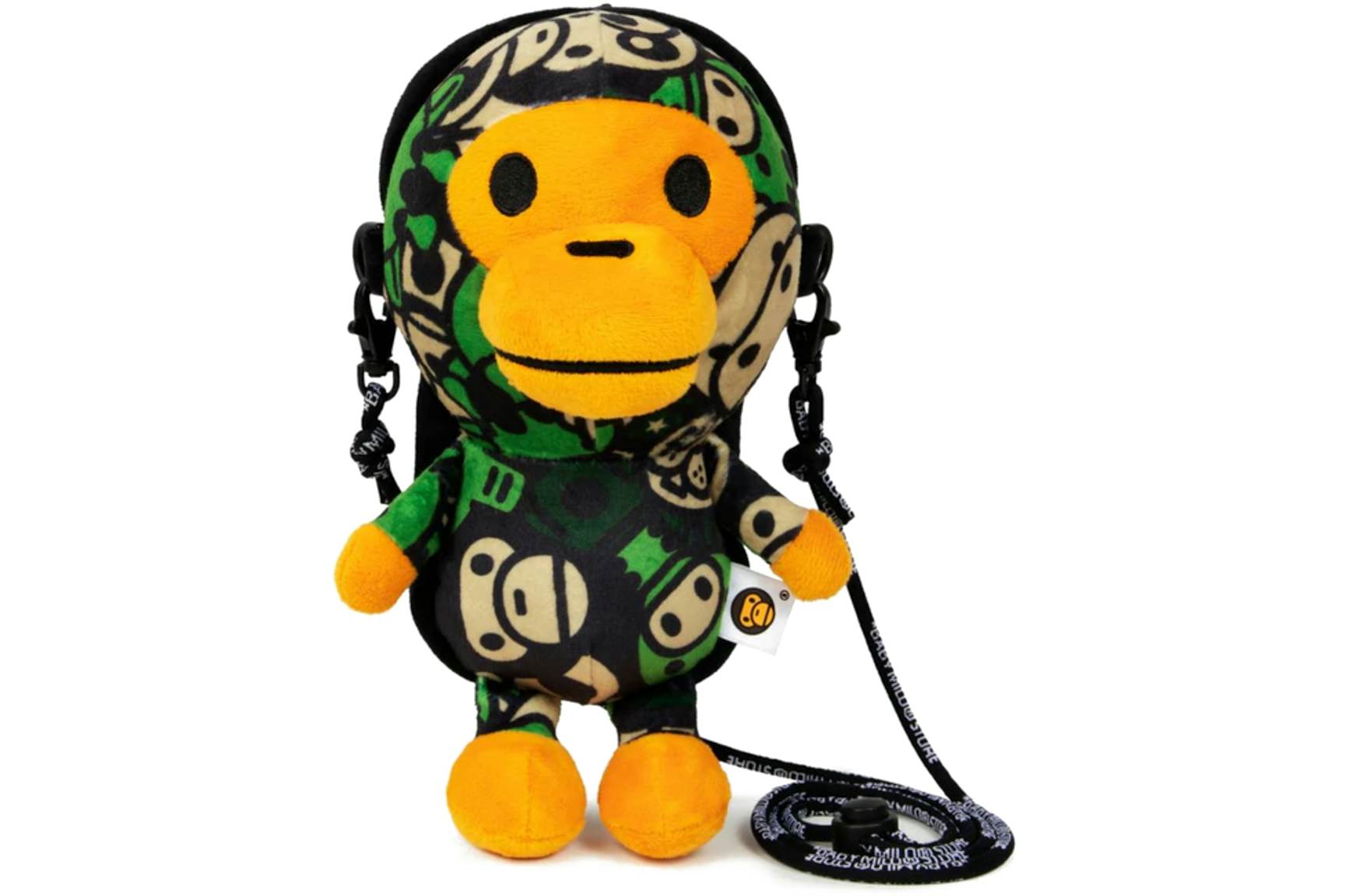 Мягкая мобильная сумка BAPE Baby Milo Plush Mobile Bag Green