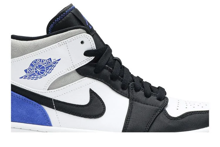 Кроссовки Air Jordan 1 Mid SE 'Royal Black Toe'