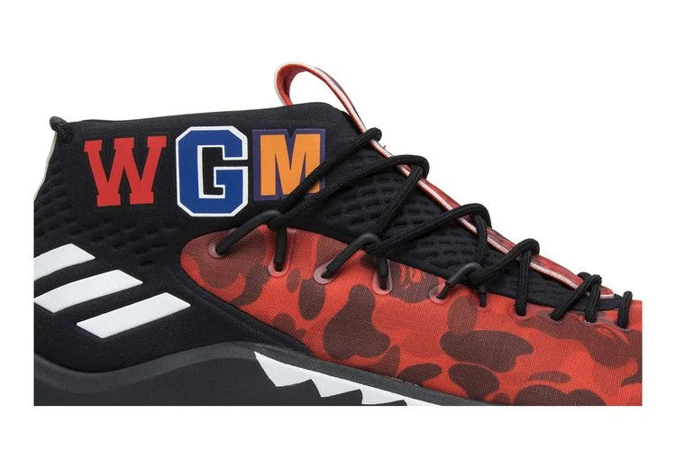 Кроссовки A Bathing Ape x adidas Dame 4 'Red Camo'