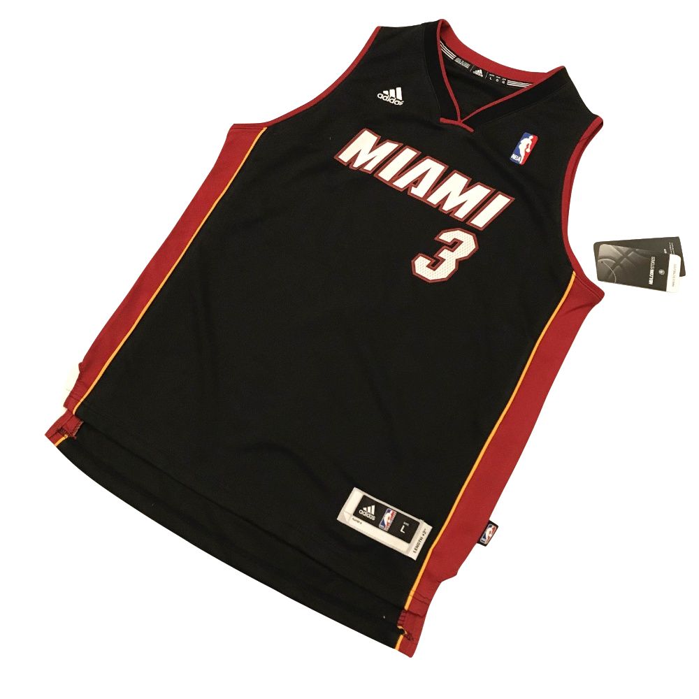 Баскетбольная майка Miami Heat Men Dwyane Wade #3 Black