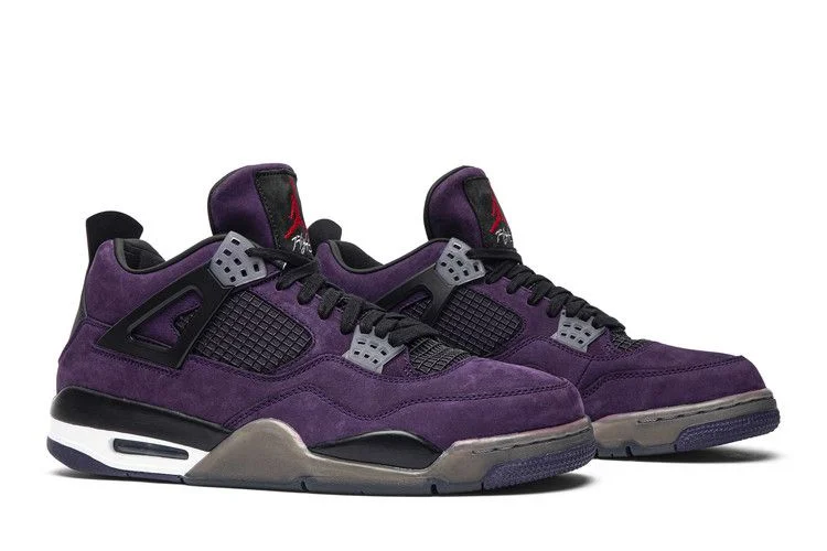 Krossovki-Travis-Scott-x-Air-Jordan-4-Retro-Purple-Suede-White-Midsole-Friends-Family-7