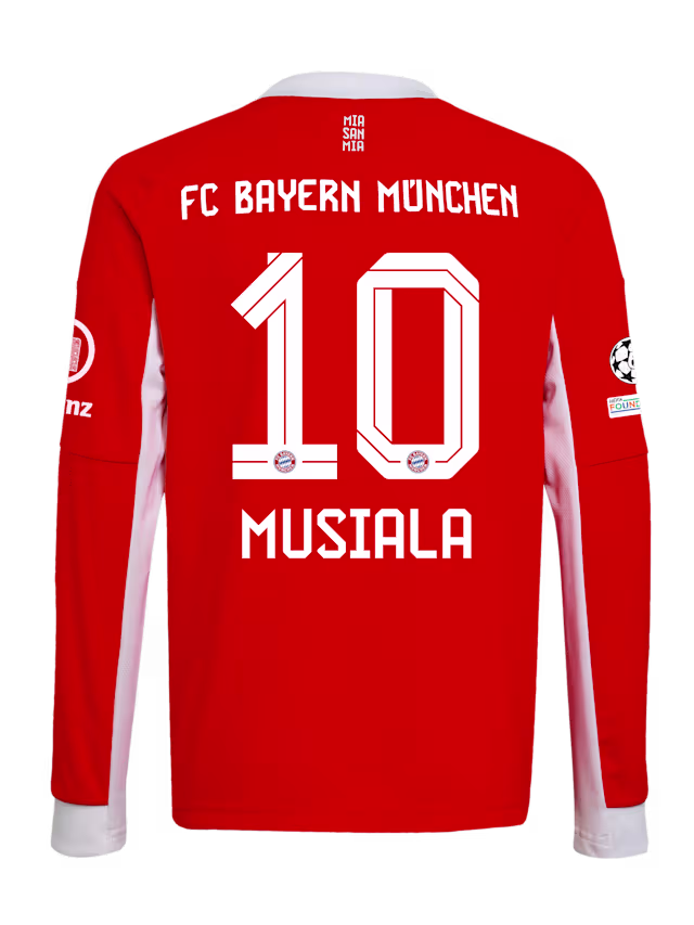 Футбольный лонгслив FC Bayern Munich Home Jersey 25-26 MUSIALA 10