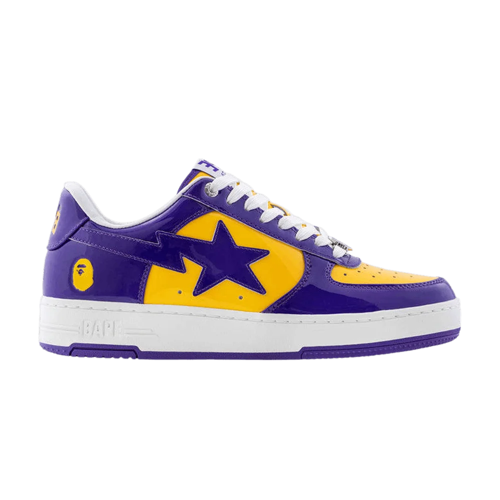 Krossovki-Bapesta-4-Purple-Yellow