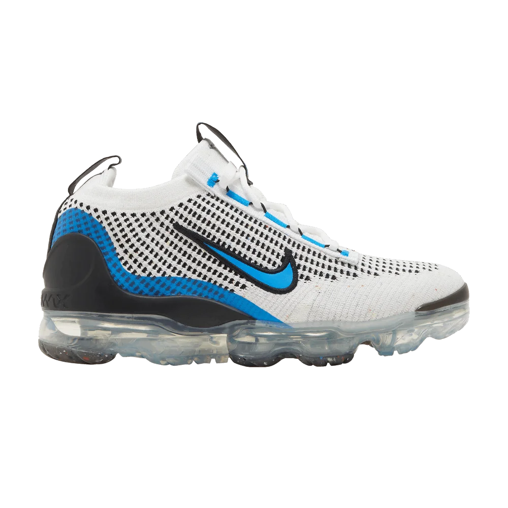 Krossovki-Nike-Air-VaporMax-2021-Flyknit-GS-White-Photo-Blue