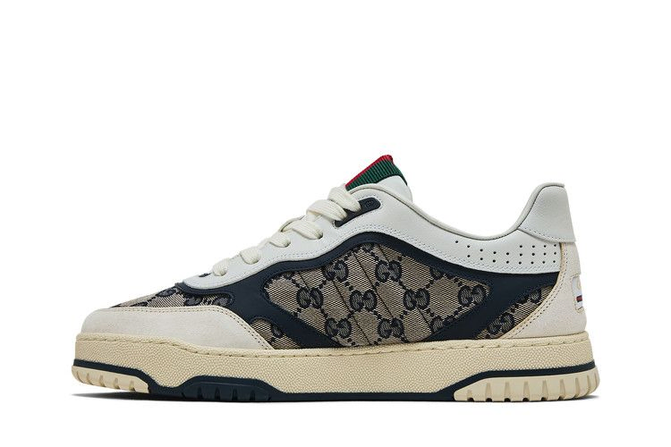 Кроссовки Gucci Re-Web Sneaker 'GG Canvas - Beige Ivory Blue'