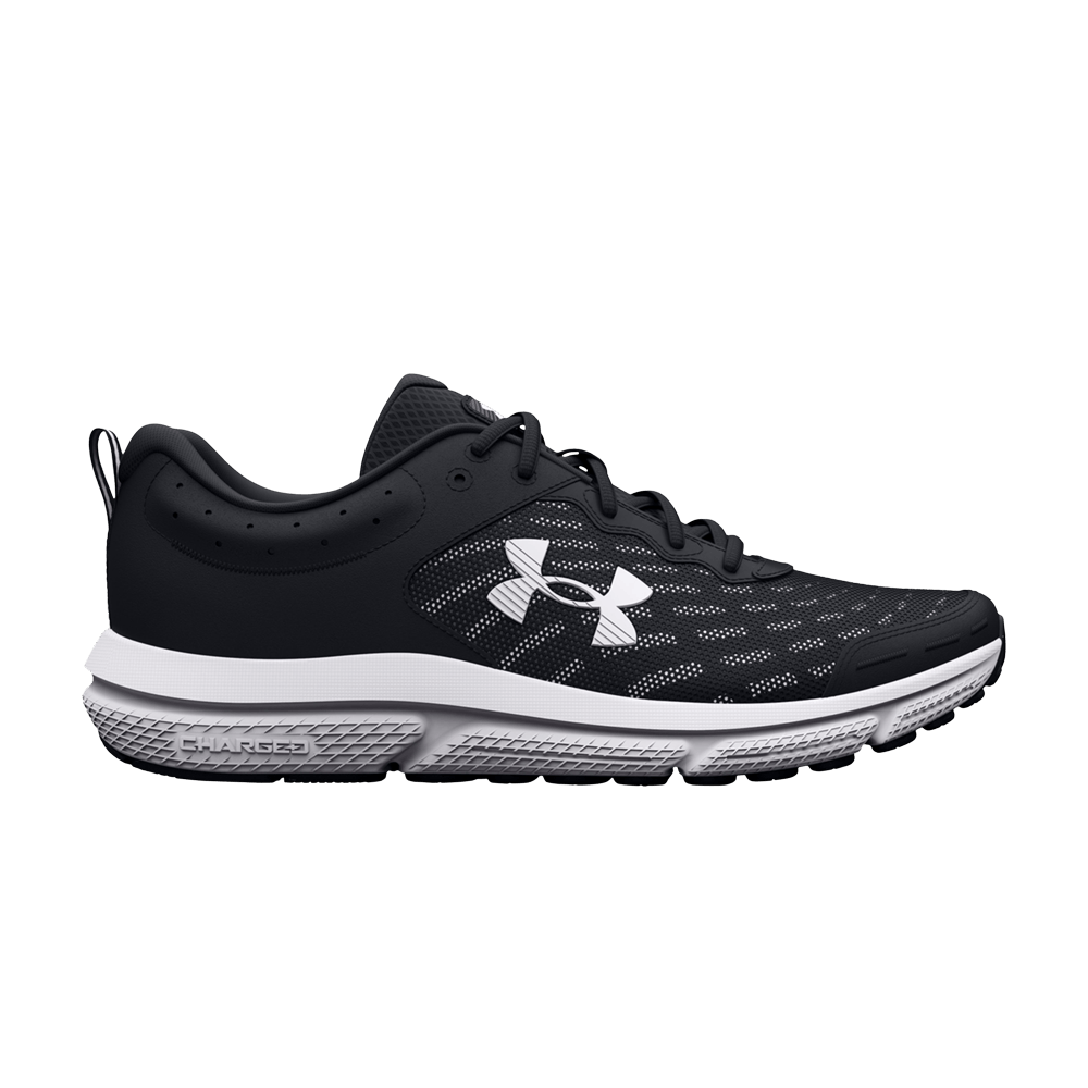 Кроссовки Under Armour Charged Assert 10 4E Wide 'Black White'