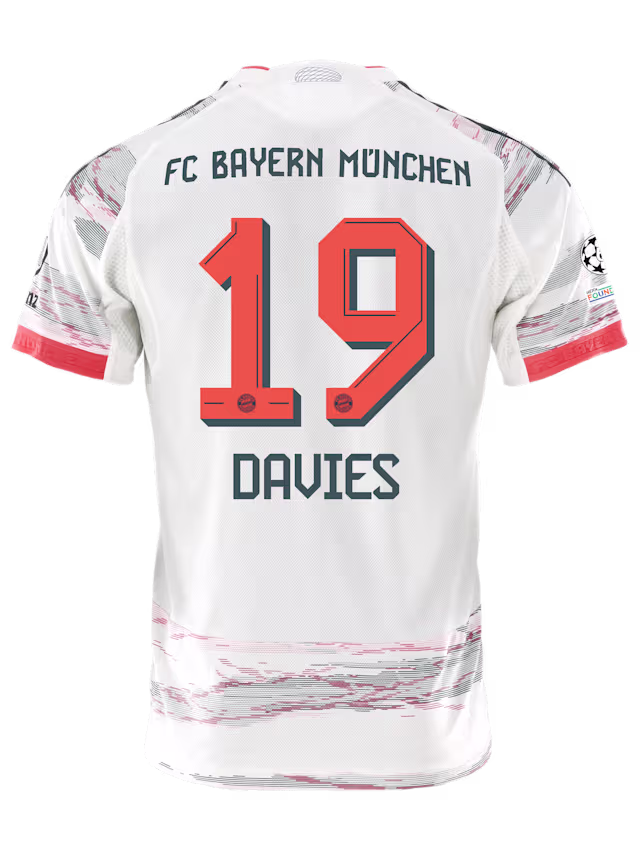 Женское футбольное джерси FC Bayern Munich Away Jersey 25-26 DAVIES 19