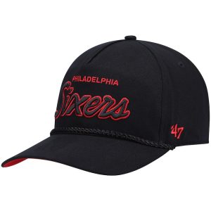 Mens-47-Black-Philadelphia-76ers-Crosstown-Script-Hitch-Snapback-Hat-300x300