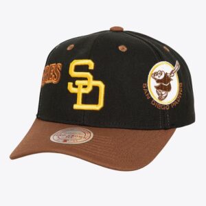 Mitchell-Ness-Black-San-Diego-Padres-Cooperstown-Collection-Overbite-Pro-Snapback-Hat-300x300