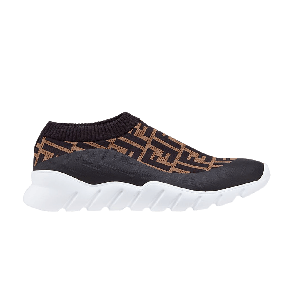 Кроссовки Fendi FF Motif Slip-On 'Brown'