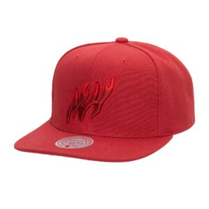 Mitchell-Ness-Monochromatic-Snapback-HWC-Miami-Heat-Hat-300x300