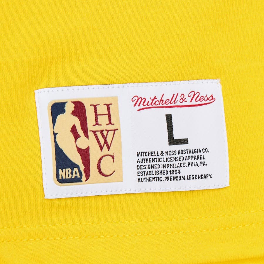 Футболка Mitchell & Ness Gold Indiana Pacers Team OG 3.0 Vintage T-Shirt
