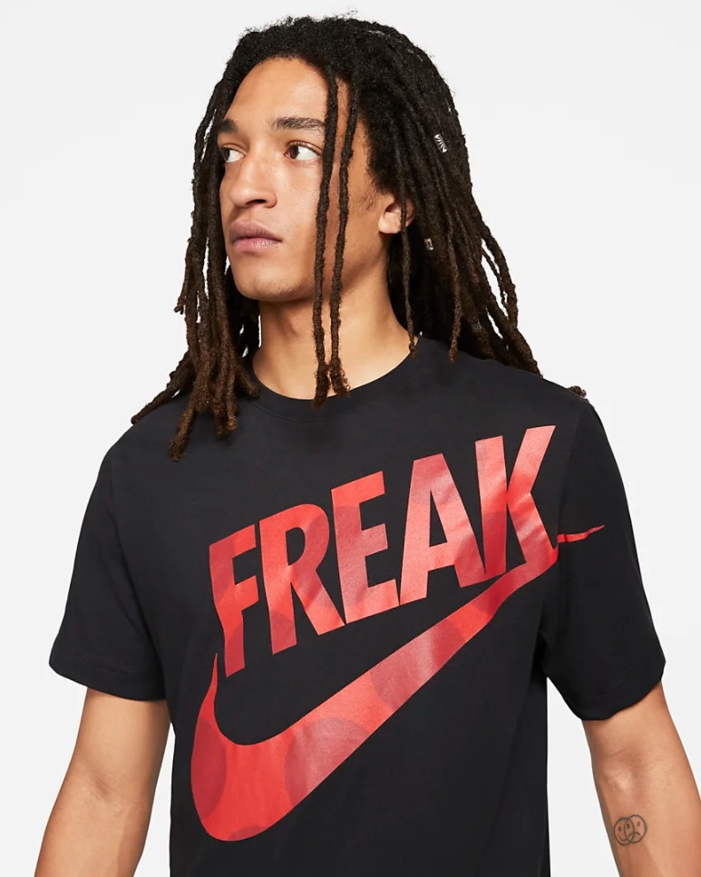 Футболка Nike Giannis Antetokounmpo Freak Logo T-Shirt Black