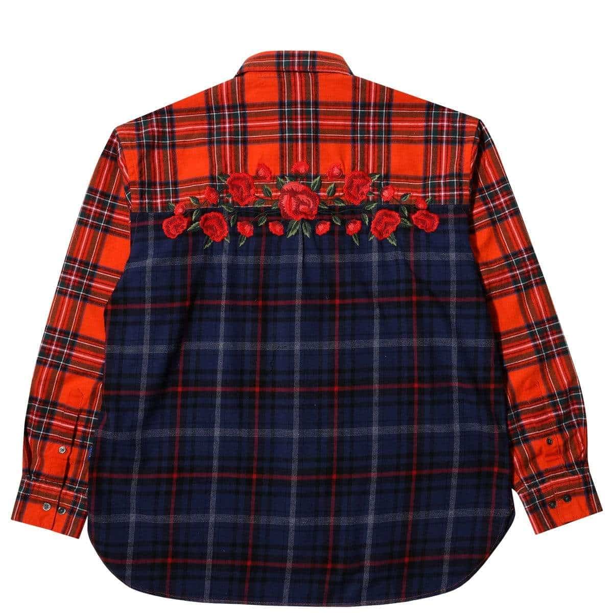 Рубашка Awake Embroidered Rose Flannel Shirt Red