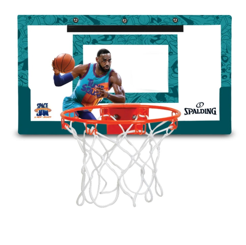 Баскетбольное кольцо мини Spalding LeBron James Space Jam 2 Slam Jam Over the Door Mini Backboard