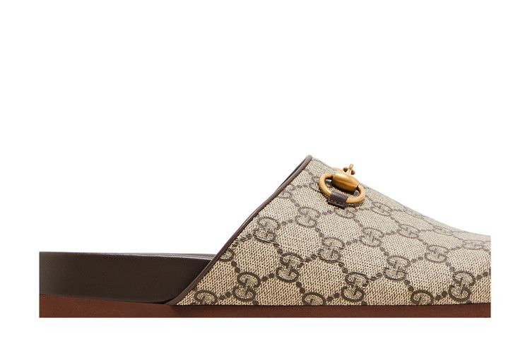 Кроссовки Gucci Wmns Horsebit Slipper 'GG Supreme - Beige'