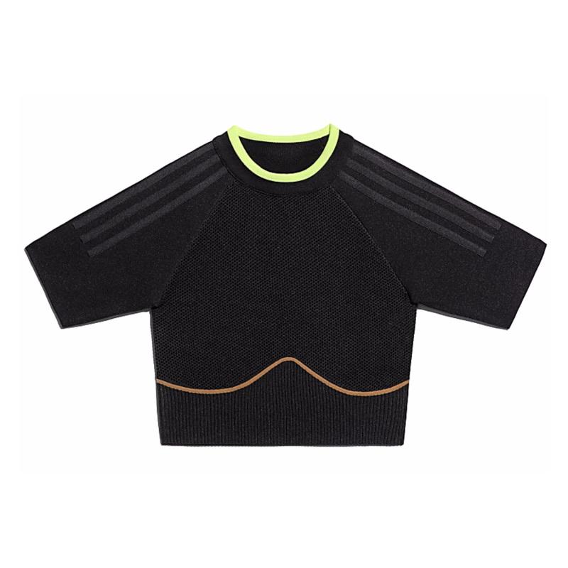 Спортивный топ adidas Ivy Park Knit Crop Top (Plus Size) Black/Mesa