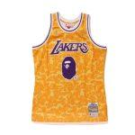 Bape-x-Mitchell-Ness-Lakers-ABC-Basketball-Swingman-Jersey-Yellow