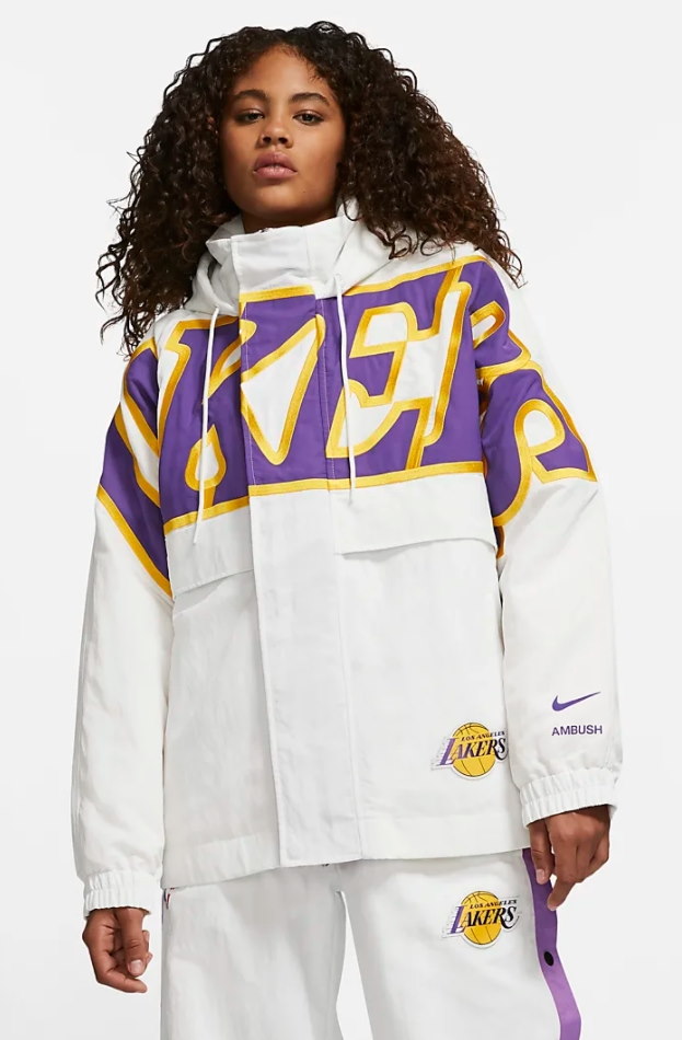 Куртка с капюшоном Nike x Ambush NBA Collection Lakers Jacket White/Purple/Gold