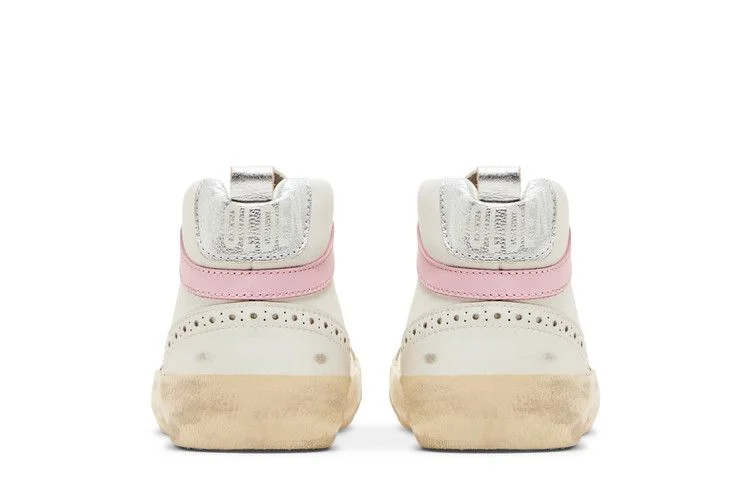 Кроссовки Golden Goose Wmns Mid Star 'White Silver Pink'