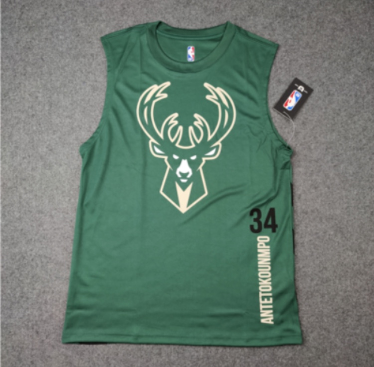 Спортивная майка 2020 Milwaukee Bucks Antetokounmpo 34 Green Shirt