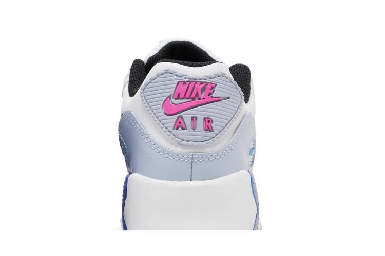 Кроссовки Nike Air Max 90 Leather GS 'White Blue Whisper'