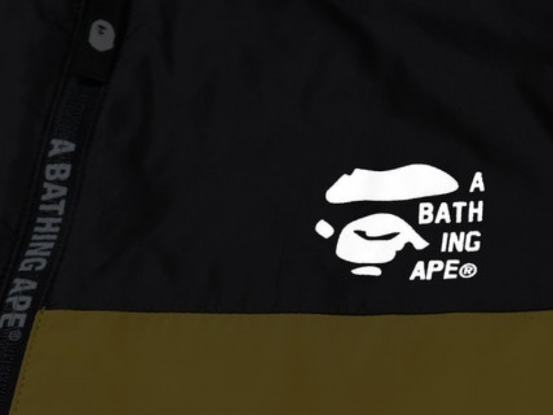 Куртка с капюшоном BAPE 2tone Hoodie Jacket Yellow