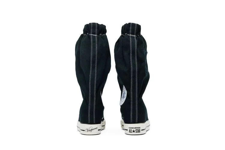 Кроссовки Vaquera x Converse Wmns Chuck Taylor All Star XHi Slouch Wedge 'Black'