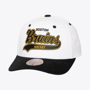 Mitchell-Ness-White-Boston-Bruins-Tail-Sweep-Pro-Vintage-Snapback-Hat-300x300