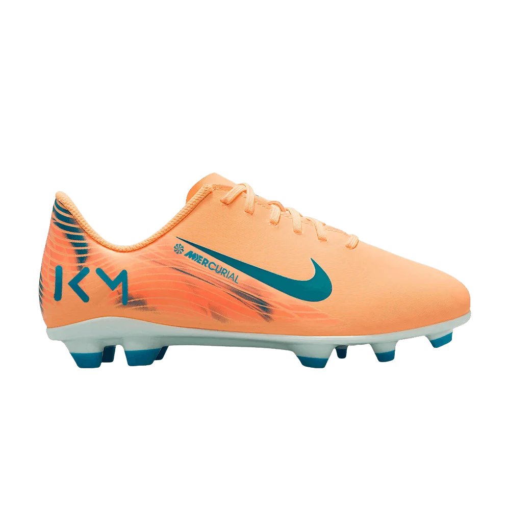 Кроссовки Kylian Mbappé x Nike Jr. Mercurial Vapor 16 Club GS MG 'Melon Tint/Igloo/Neo Turquoise'