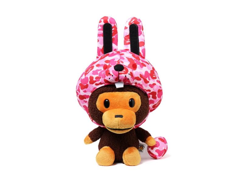 Мягкая игрушка BAPE ABC Easter Bunny Hood Milo Plush Pink
