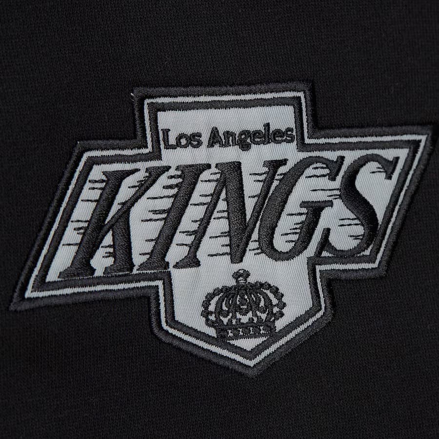 Худи Mitchell & Ness Black Los Angeles Kings Team OG 2.0 Vintage Logo Fleece Pullover Hoodie