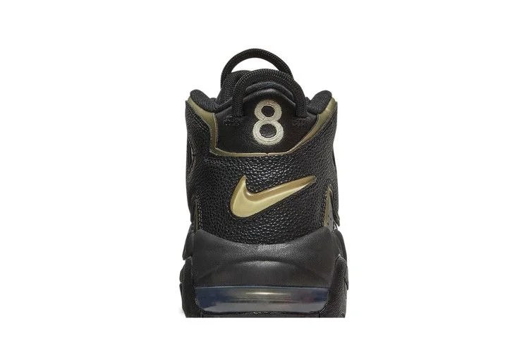 Кроссовки Nike Air More Uptempo GS 'Black Metallic Gold Star'