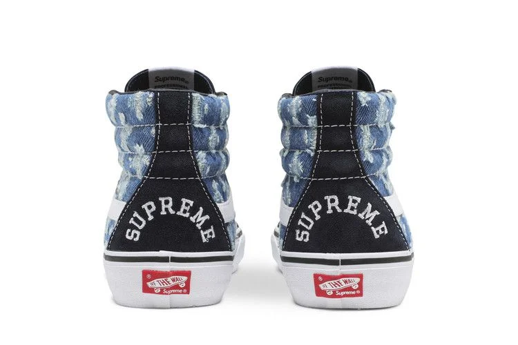 Supreme x Vans Sk8-Hi 'Blue Hole Punch Denim'