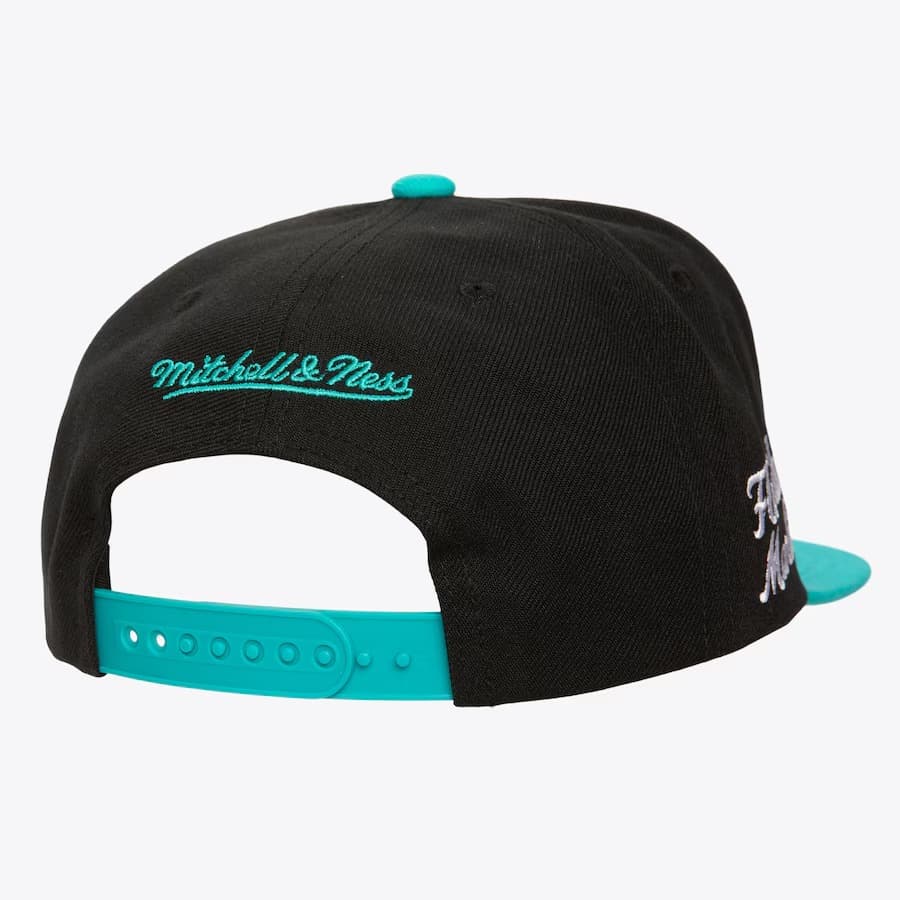 Бейсболка Mitchell & Ness Black Florida Marlins Cooperstown Collection Uprise Snapback Hat