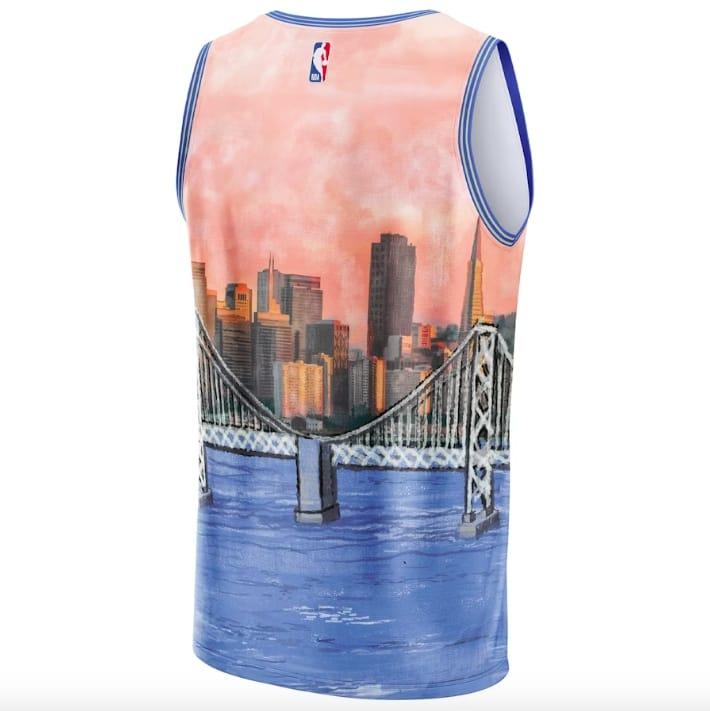 Баскетбольная джерси Golden State Warriors NBA & KidSuper Studios by Fanatics Hometown Blue Jersey