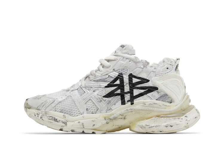 Кроссовки Balenciaga Runner Sneaker 'Graffiti - White Black'