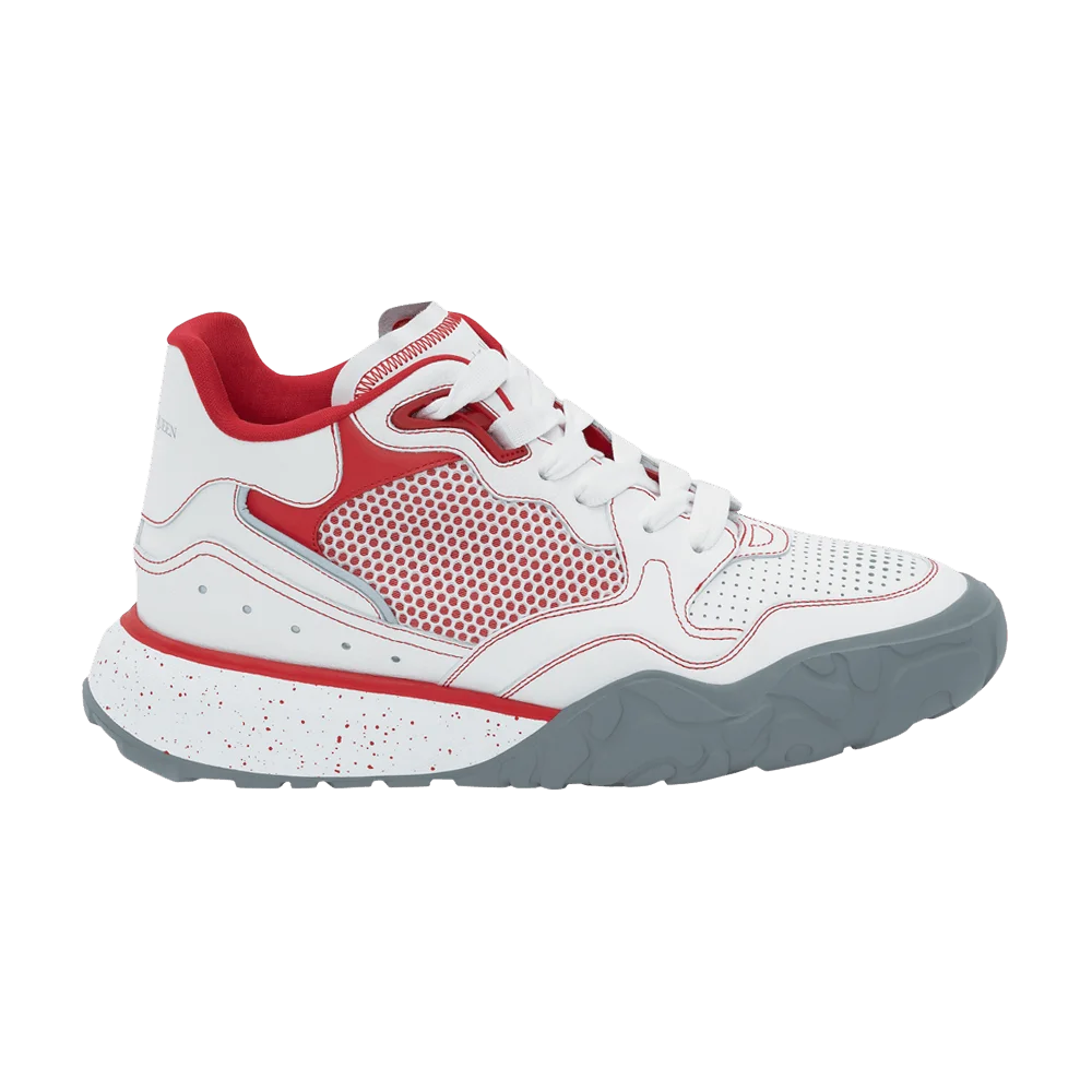 Krossovki-Alexander-McQueen-Court-Trainer-White-Red