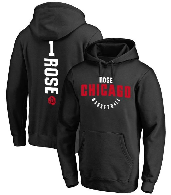 Худи 2018 Derrick Rose #1 Chicago Basketball Hoodie
